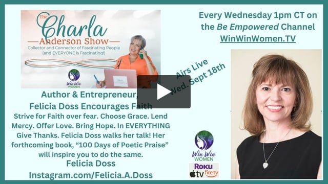 Author & Entrepreneur Felicia Doss Encourages Gratitude