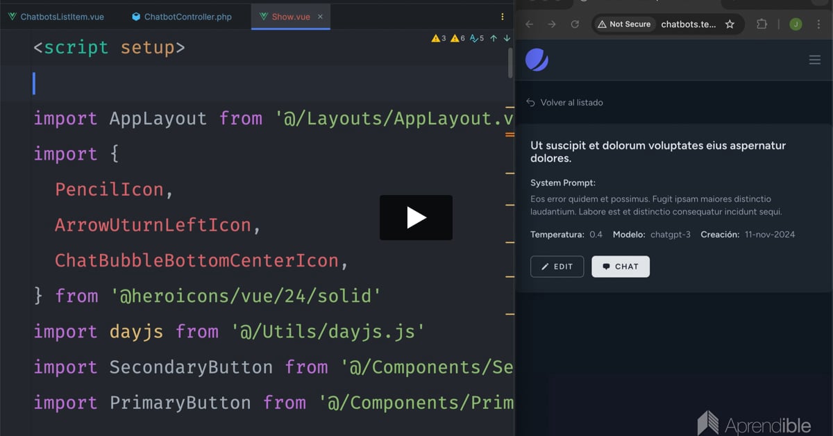 13. Detalle de un Chatbot