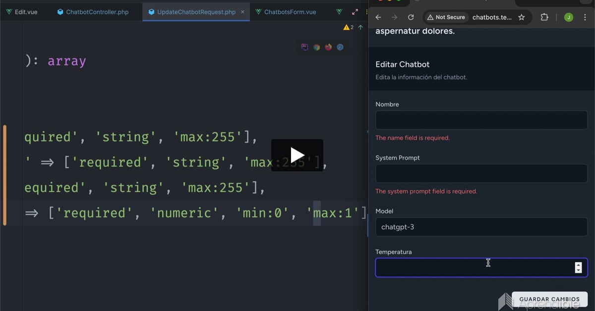 16. Validación del Chatbot