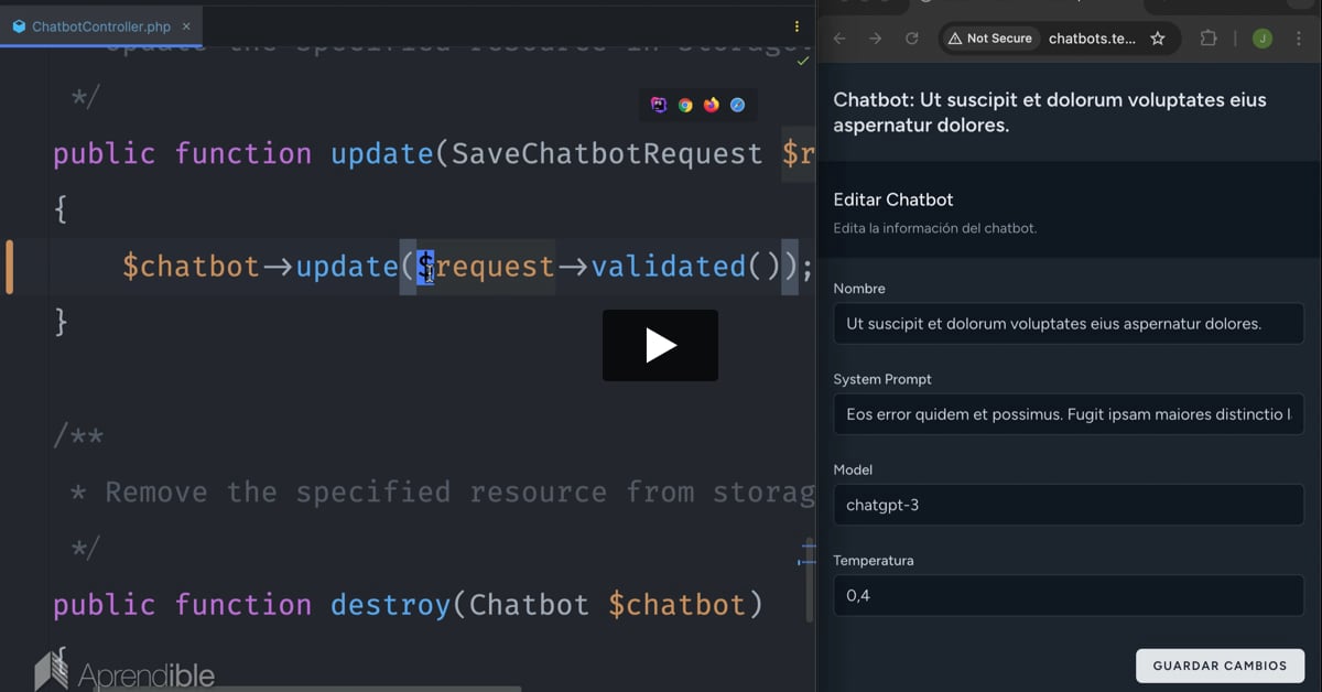 17. Actualizar Chatbot