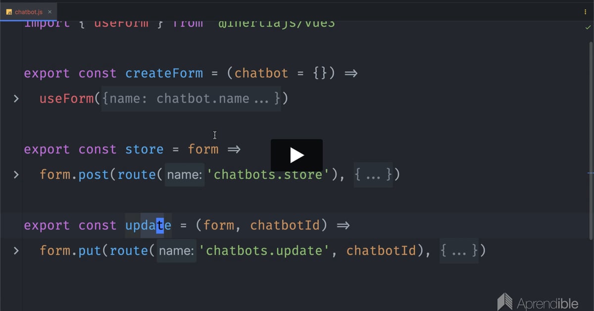 19. Cómo reutilizar formularios de inertia