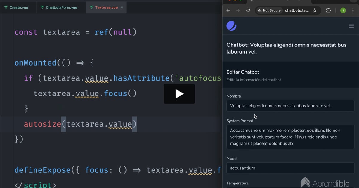 20. Componente Textarea