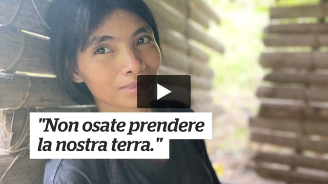 “Non osate prendere la nostra terra”