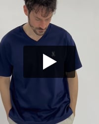 シルケットスムース Vネック Tシャツ