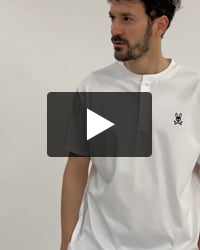 シルケットスムース ヘンリーネック Tシャツ