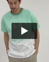 グラデーション シルエットバニー Tシャツ