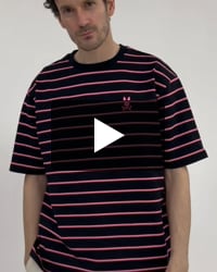 リラックスフィット ボーダーTシャツ