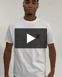 ラバーバックロゴラグランスリーブTシャツ