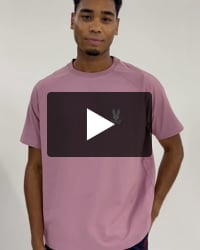 ラバーバックロゴラグランスリーブTシャツ