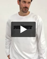 ロングスリーブセンターブロックロゴTシャツ
