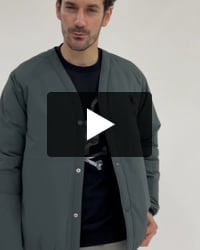 パッファーカーディガンジャケット