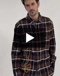 ヴィンテージチェーンステッチ スラブチェックシャツ