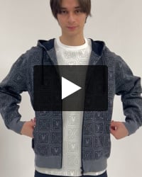 ジオメトリックPBモノグラムパーカ