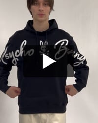 サガラ刺繍 クロスオーバーロゴパーカ