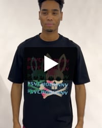 タイポグラフィグラデロゴ プリントTシャツ
