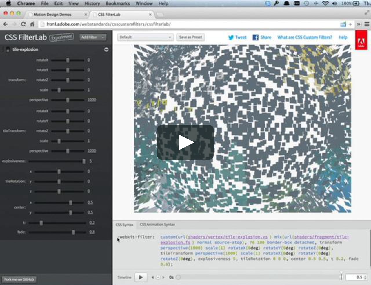 CSS Filters & Adobe Edge Animate on Vimeo