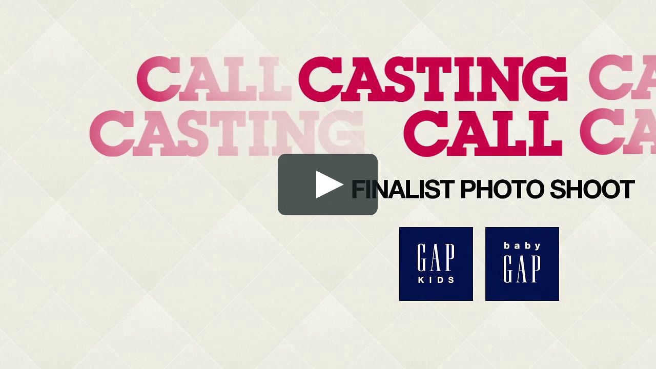 Event Gap Kids Baby Gap Casting Call Finalist On Vimeo Event Gap Kids Baby Gap Casting Call Finalist On Vimeo