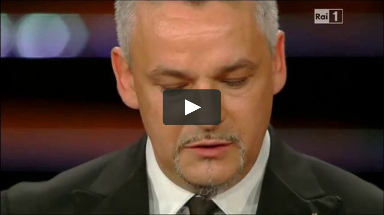 La lettera di Roberto Baggio indirizzata ai giovani 14-02-2013 (Sanremo  2013)