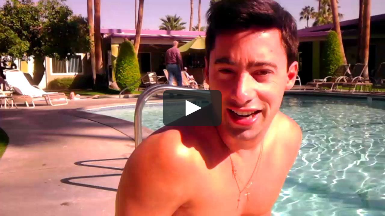 naked at inndulge gay clothing-optional resort in Palm Springs in GAY.