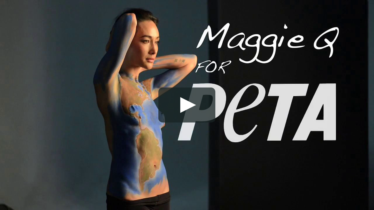 Maggie Q for PETA.
