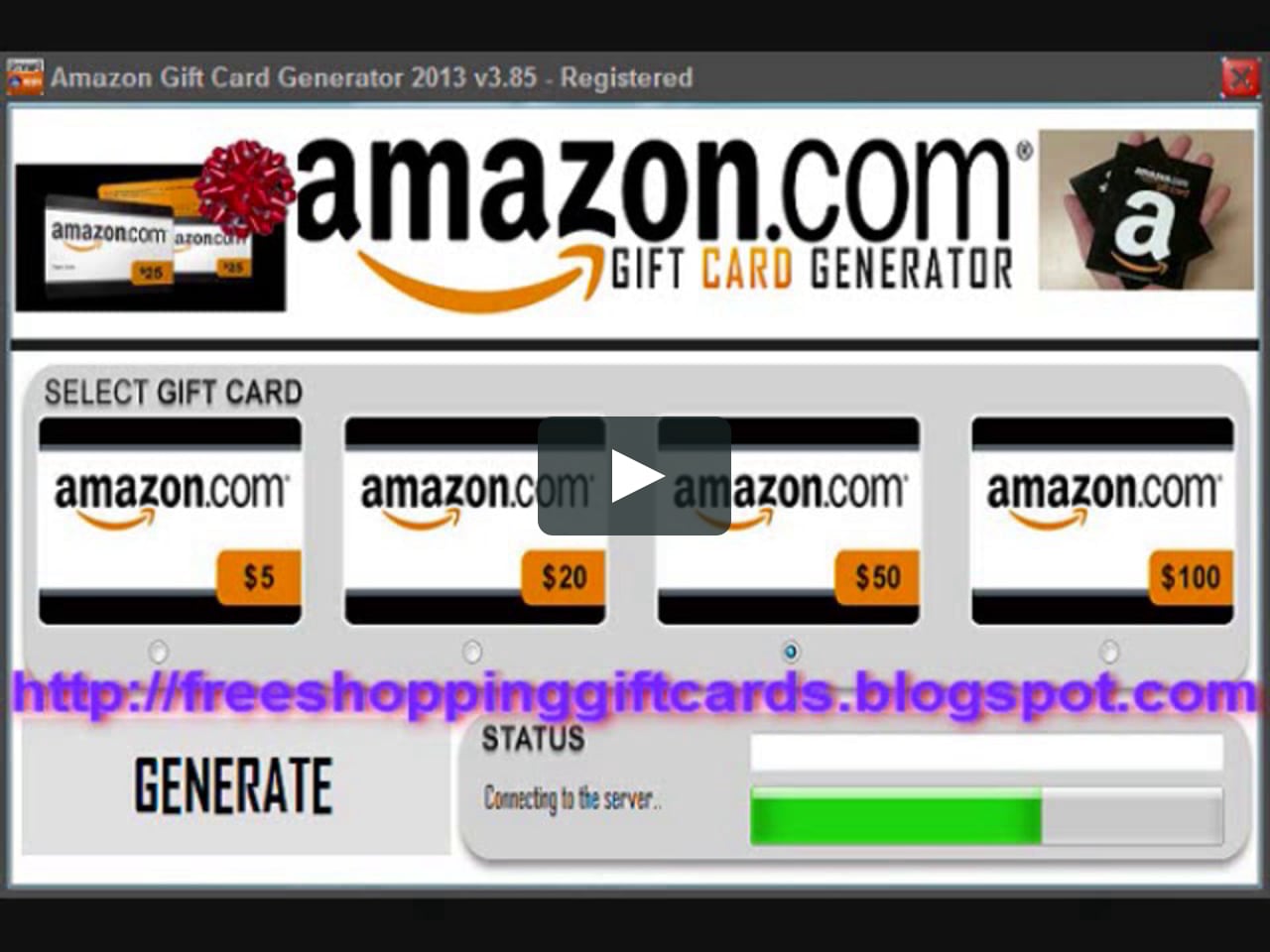 amazon gift card generator working