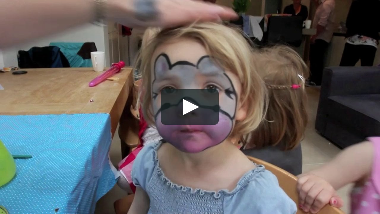 face painting hippo