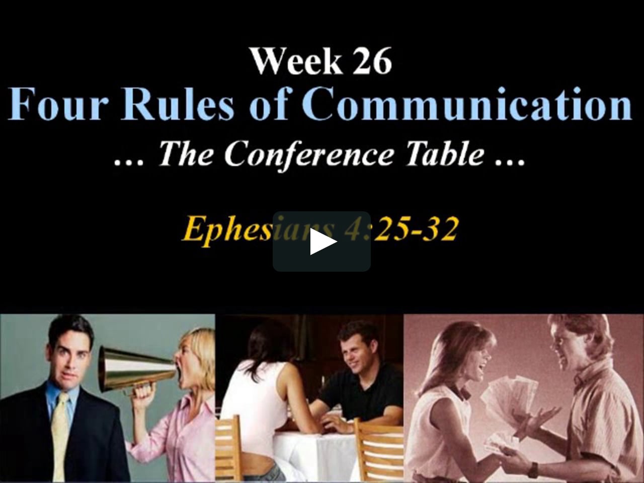 4 rules of communication biblical counseling