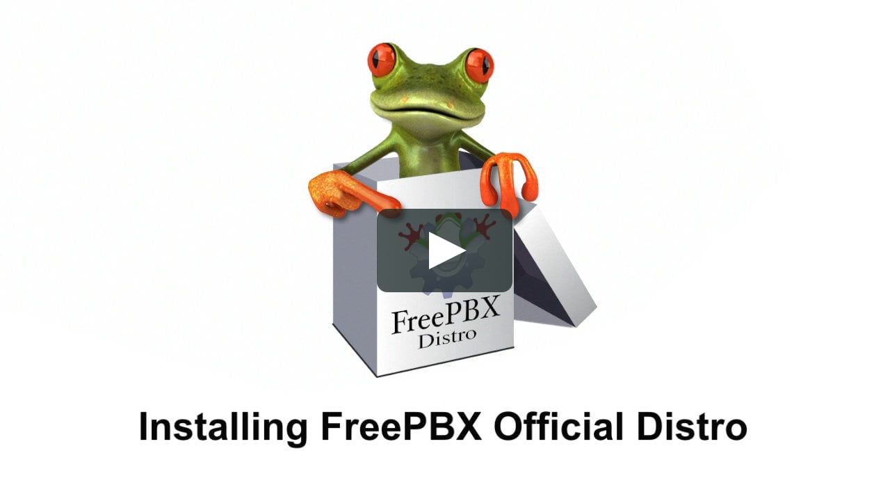 how to install freepbx distro