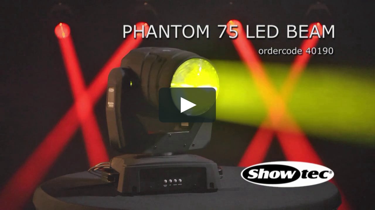 violation Wedge paste Showtec Phantom 75 LED Beam, ordercode 40190 on Vimeo