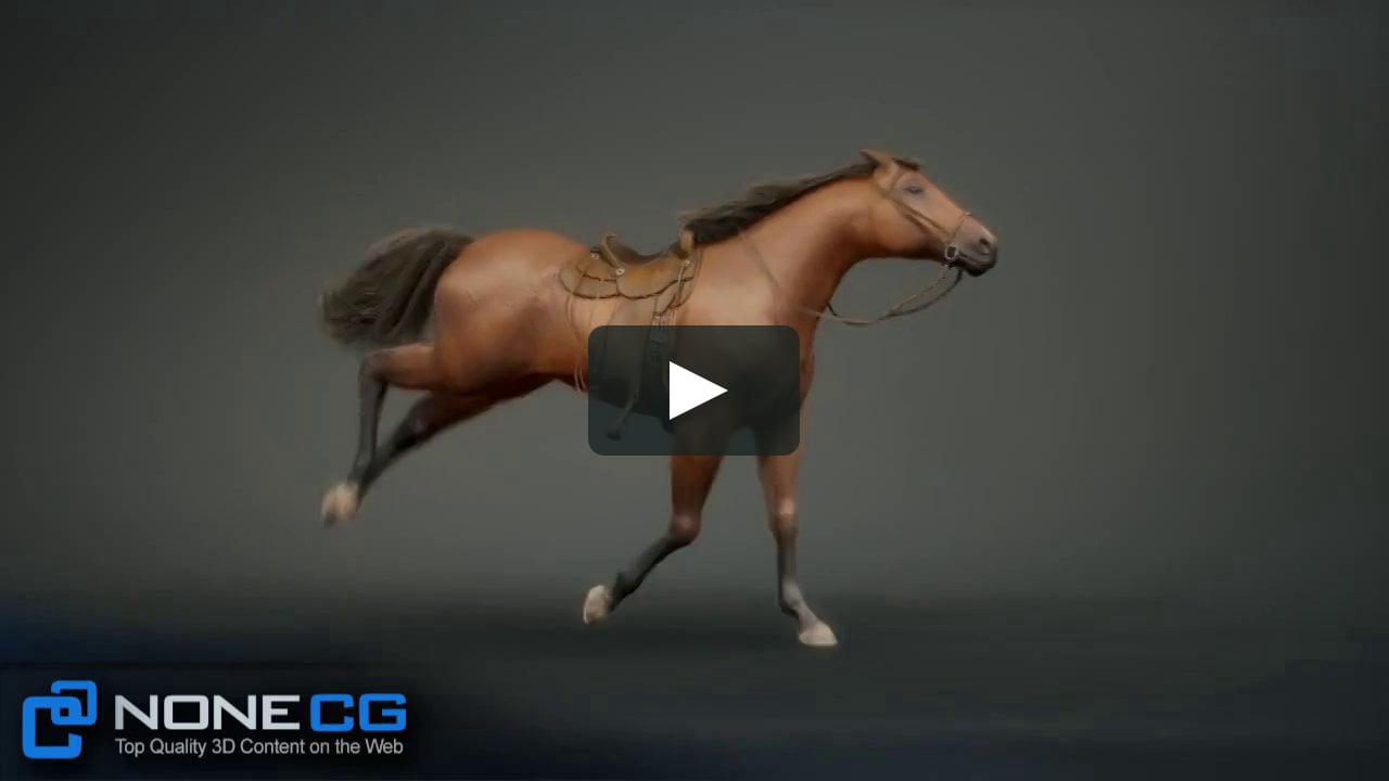 3D Model: Animated & Rigged Horse for Maya Now Available on !  Walk, Trot, Gallop, Jump… on Vimeo
