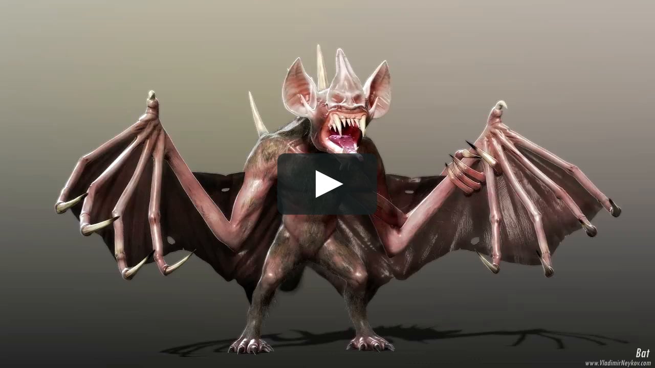 Mutated Bat I did for Nectar Game Studios' Project Resurgence. 