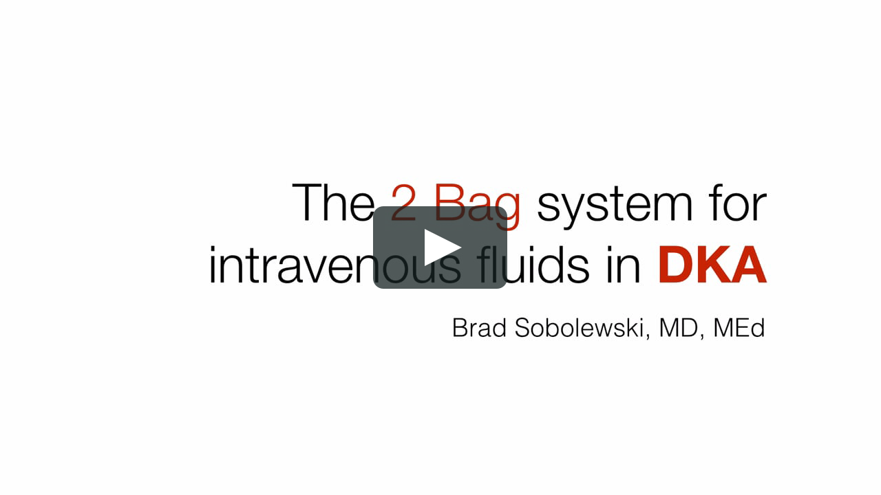 Two Bag System For Fluid Administration In Dka On Vimeo Two Bag System For Fluid Administration In Dka On Vimeo