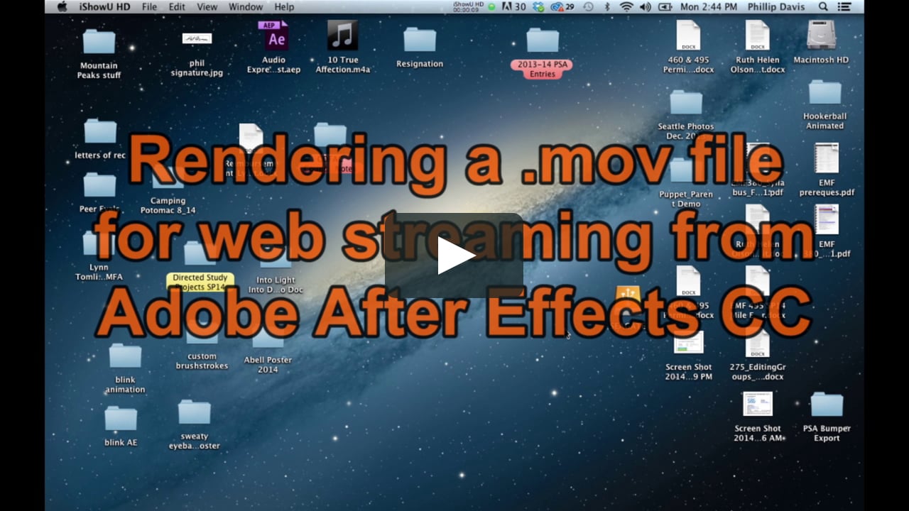 Rendering .mov for web - After Effects CC on Vimeo