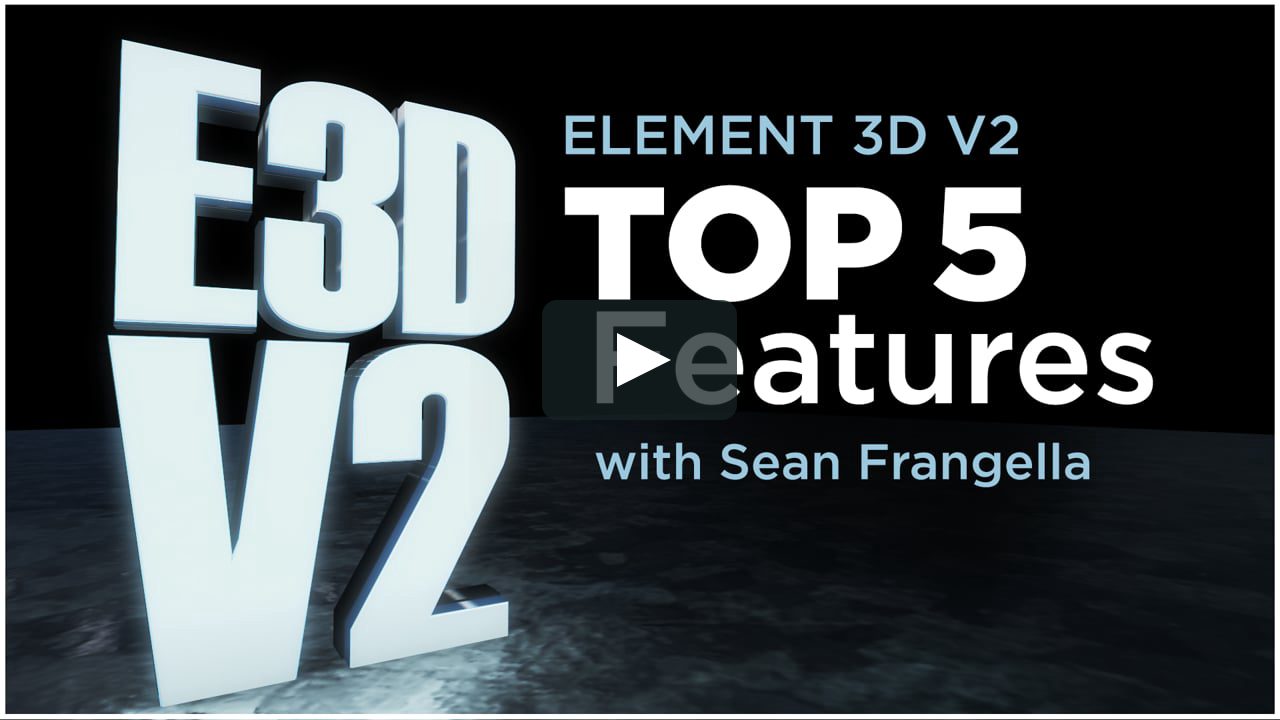 does element 3d v2.2 work with ae