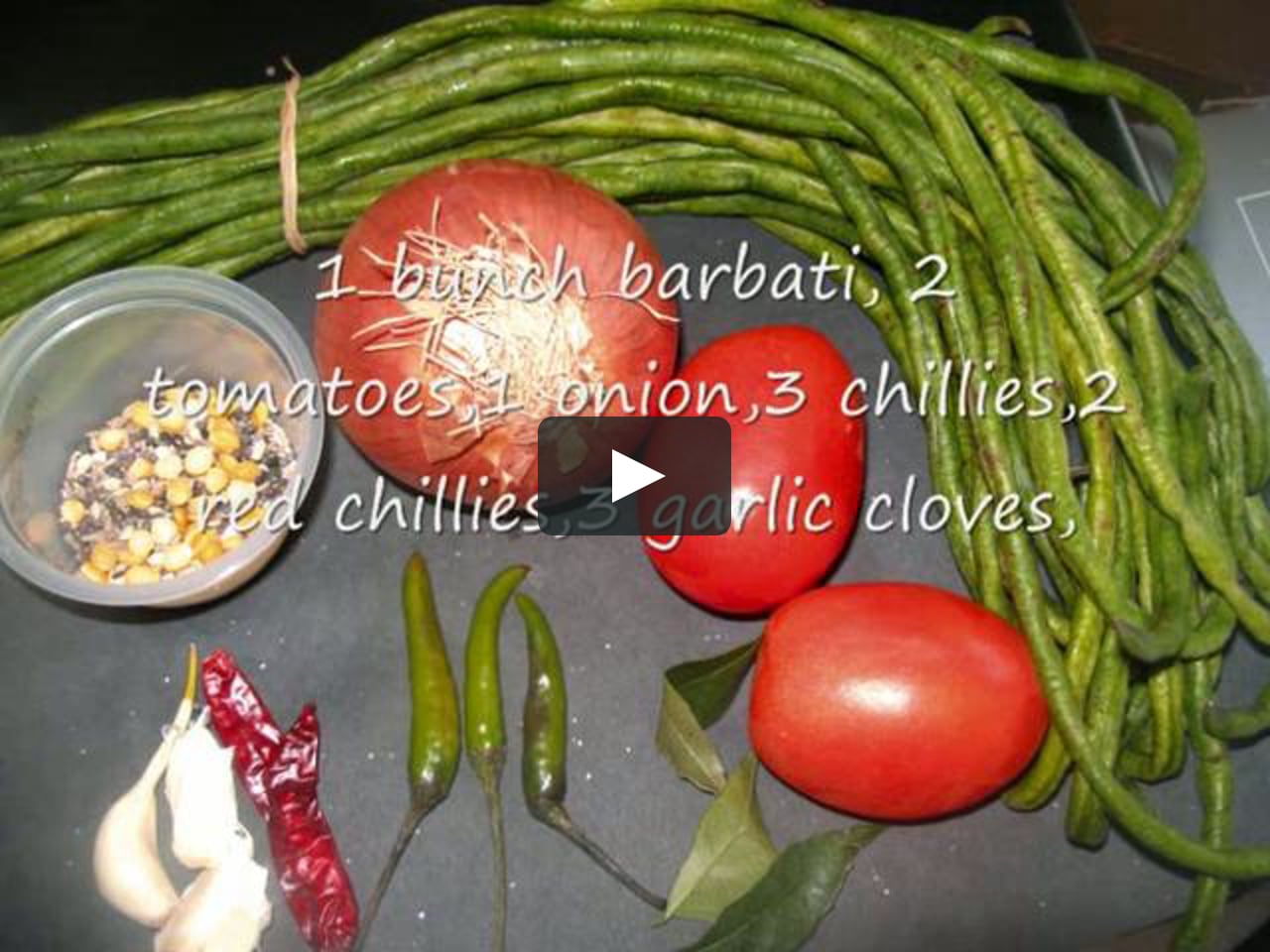 Barbati curry/Long yard Beans curry on Vimeo