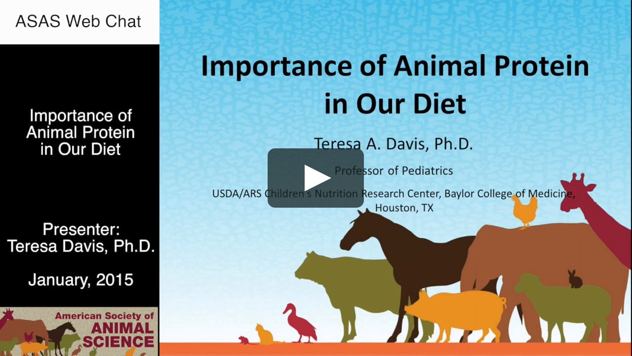 ASAS Web Chat: Importance of Animal Protein in Our Diet on Vimeo