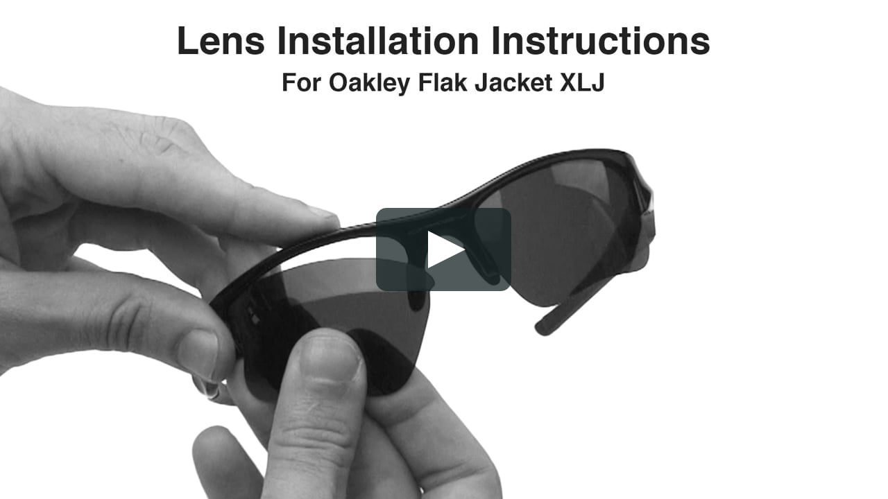Oakley Flak Jacket XLJ Lens Replacement & Installation Instructions //  Revant Optics on Vimeo