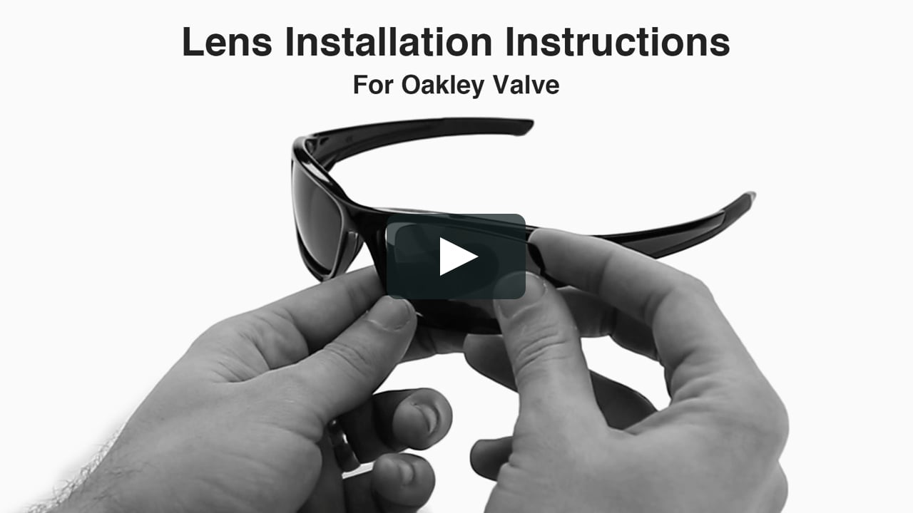 Oakley Valve Lens Replacement & Installation Instructions // Revant Optics  on Vimeo