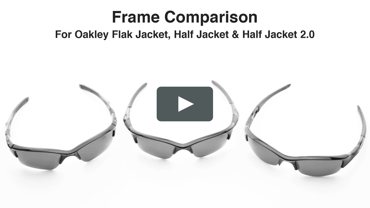 Oakley Flak Jacket, Half Jacket & Half Jacket  Frame Comparison on Vimeo