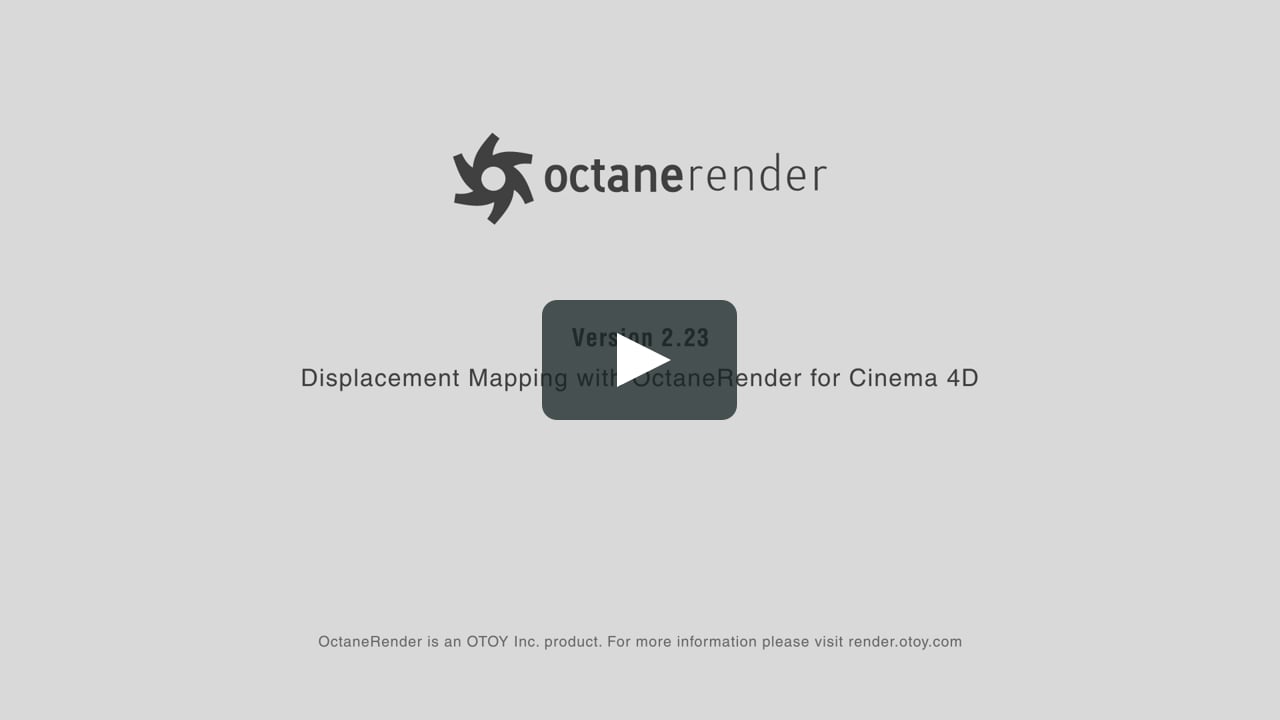 octane render c4d noise displacement