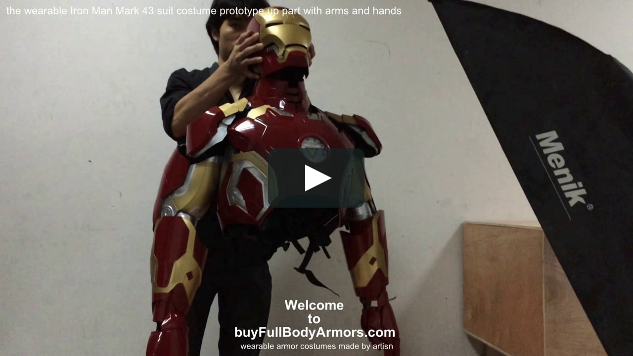 Wearable Iron Man Mark 43 Suit Costume Prototype Up New On Vimeo Wearable Iron Man Mark 43 Suit Costume Prototype Up New On Vimeo