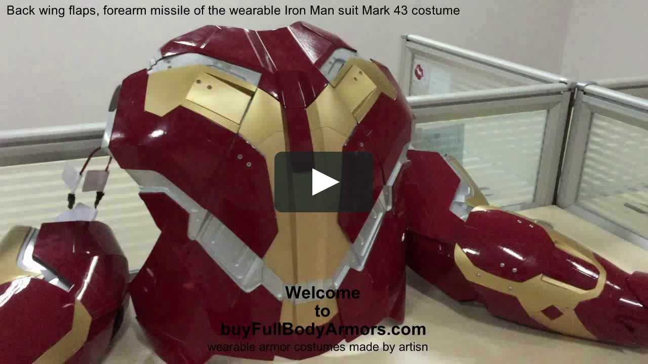 Wearable Iron Man Suit Mark 43 Costume Addons On Vimeo