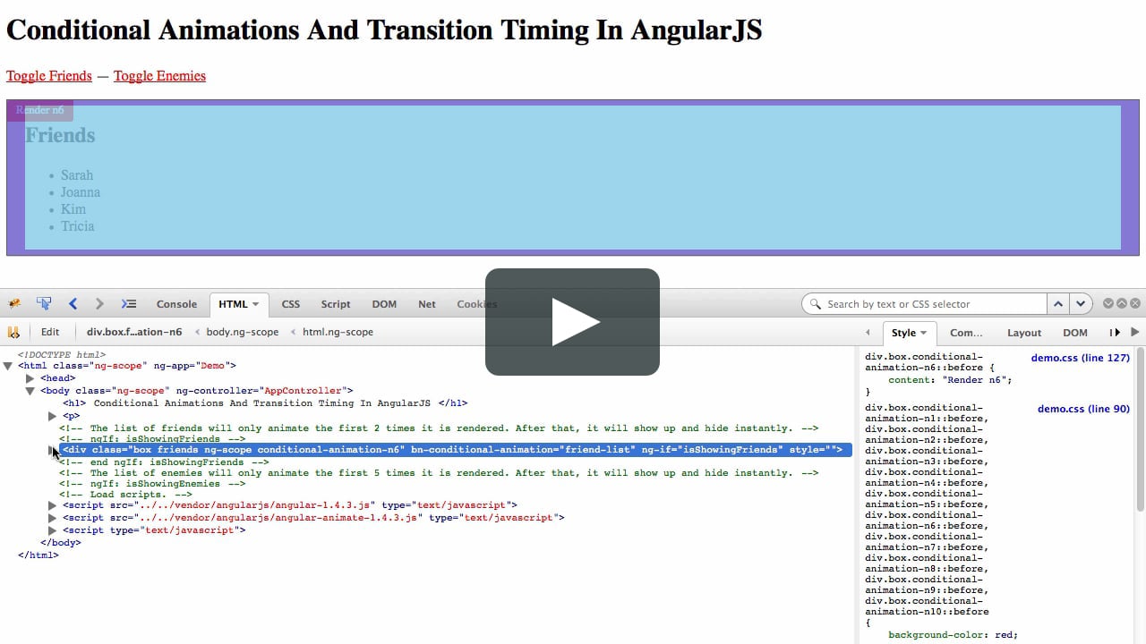 Conditional Animations And Transition Timing In AngularJS on Vimeo