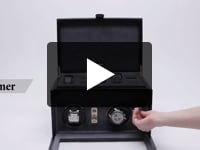 Cutie ceasuri automatice dubla, din piele - Dulwich Designs