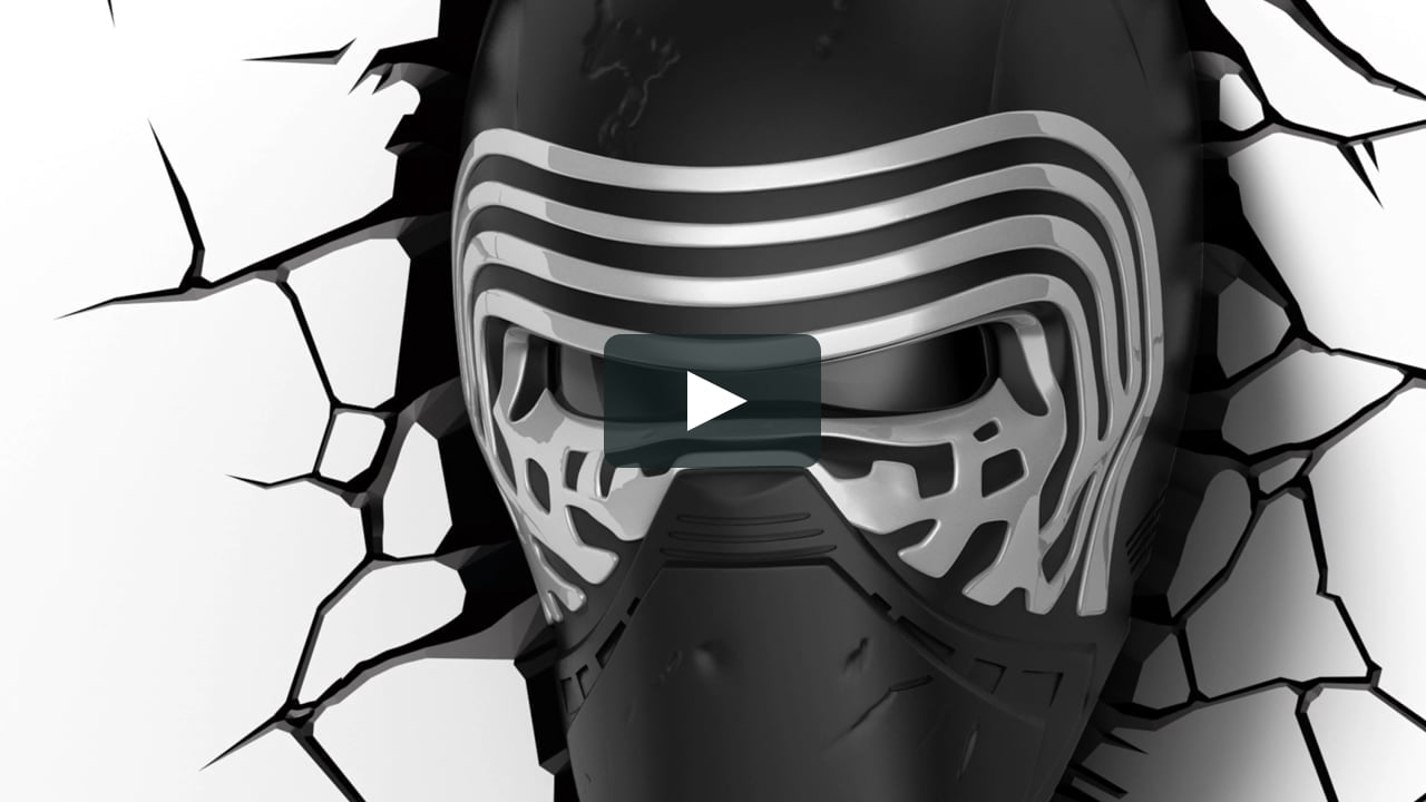 Star Wars Kylo Ren 3d Deco Light On Vimeo