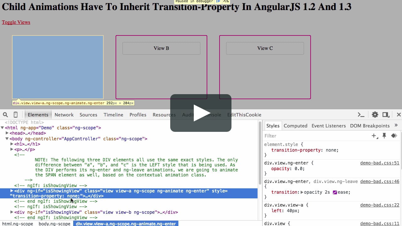 Child Animations Have To Inherit Transition-Property In AngularJS  And   on Vimeo