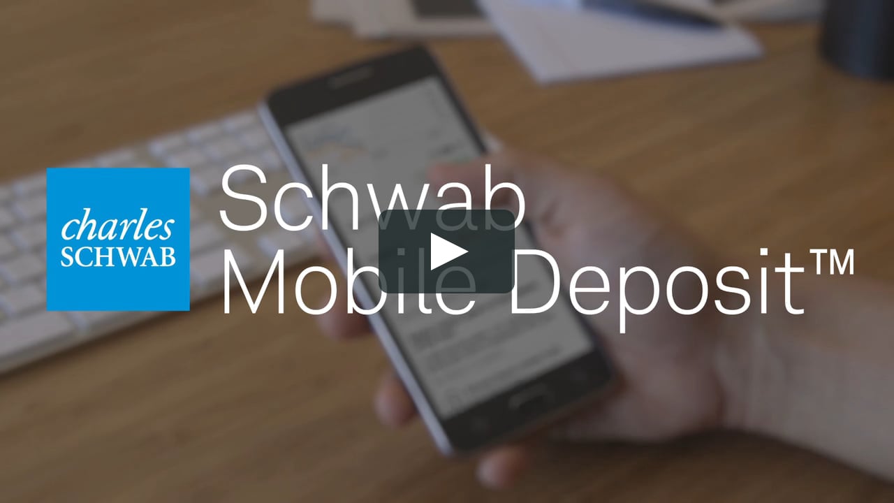 Charles Schwab Mobile Deposit app on Vimeo