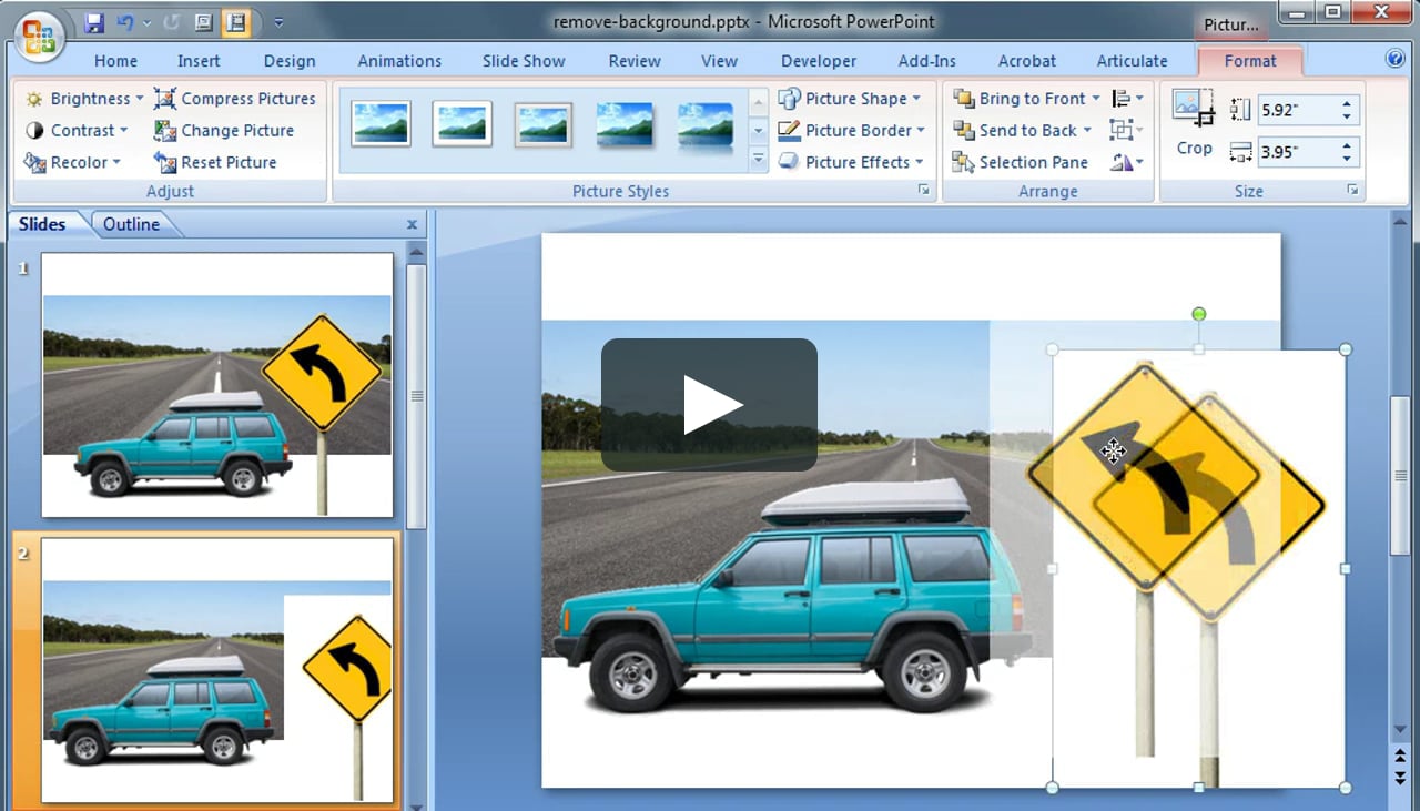 Learn how to remove the background from images in #PowerPoint 2007 ...