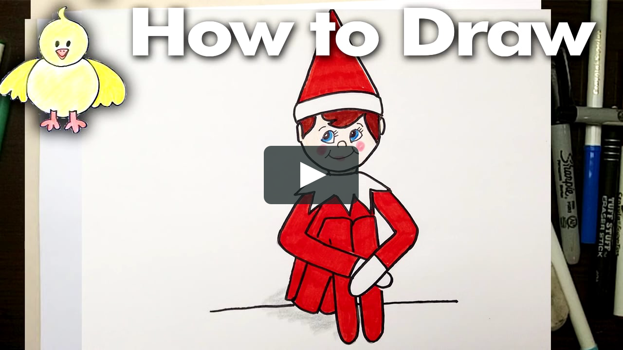 How to Draw an Easy Elf on a Shelf for Beginners on Vimeo