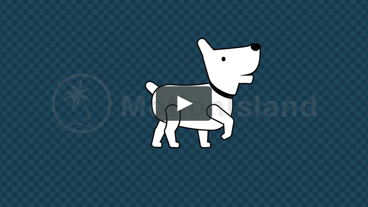 2d Dog Walk Cycle Animation - After Effects Template on Vimeo